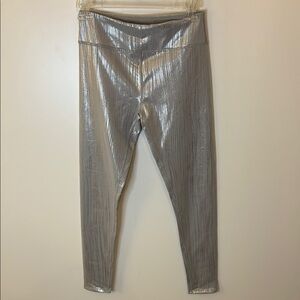 Zella Metallic Silver Leggings